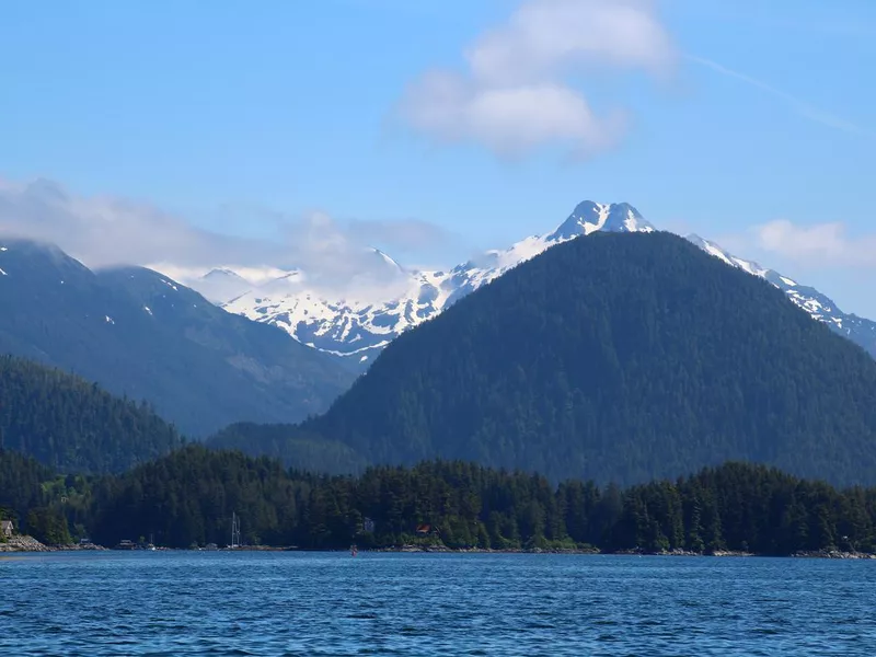 Alaska, mountainous landscape in Sitka Sound