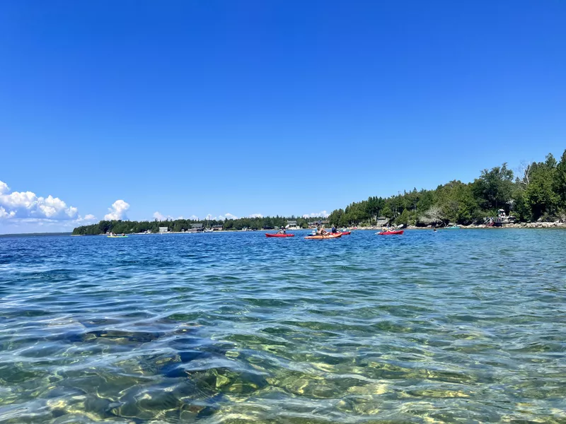 Kayaking on Lake Huron