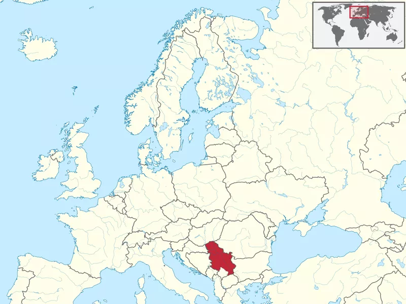 Serbia map