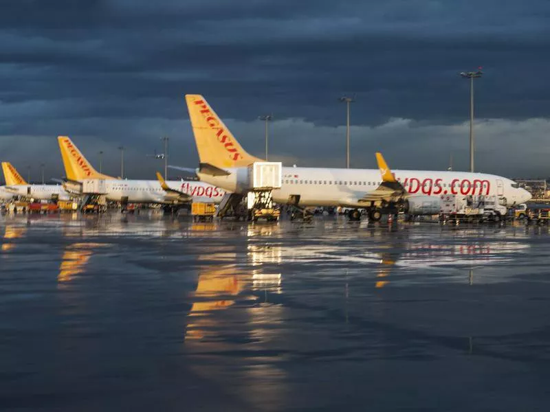 Pegasus Airliners waiting for flight