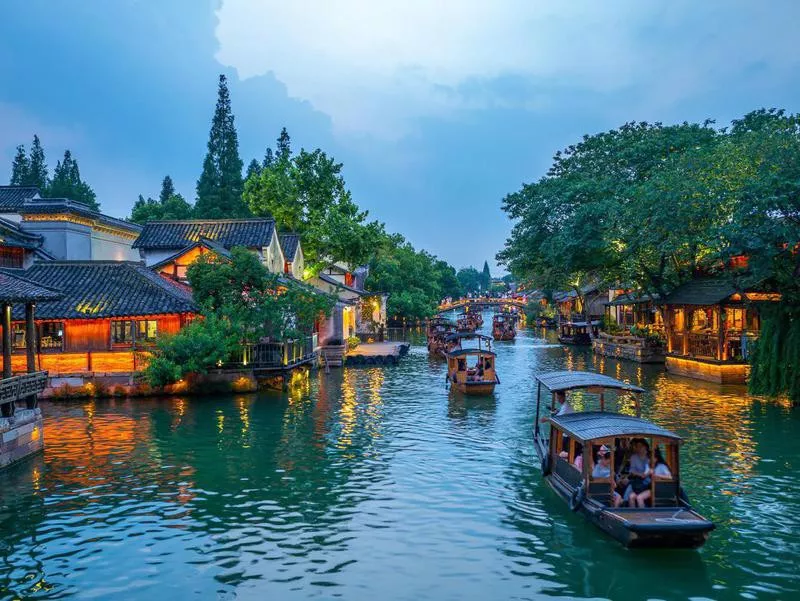 Wuzhen on the Yangtze River in China