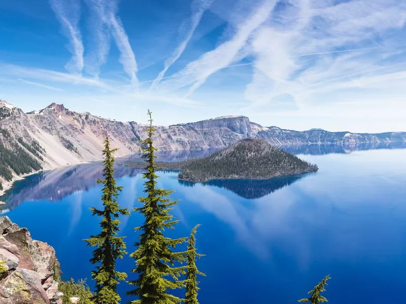 Crater lake panorama