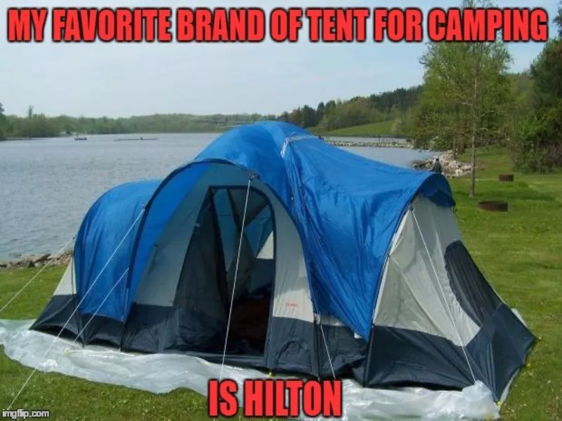 Glamping meme