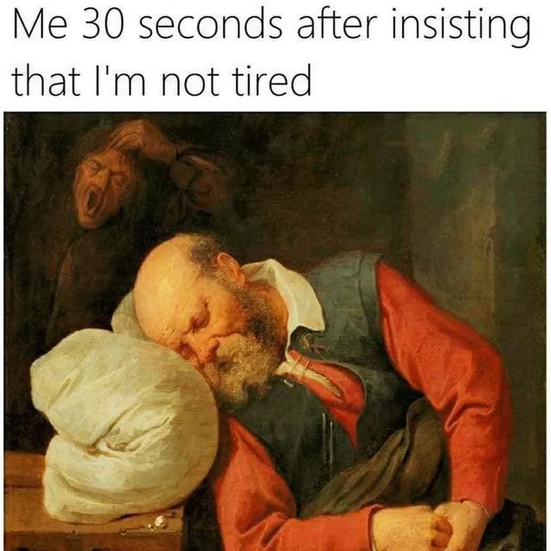 Sleeping art history meme