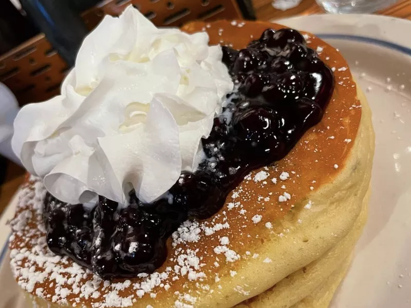 Blueberry pancakes at IHOP