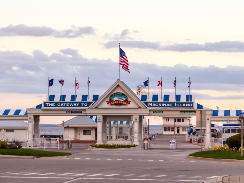 Mackinaw City Michigan Cityscape