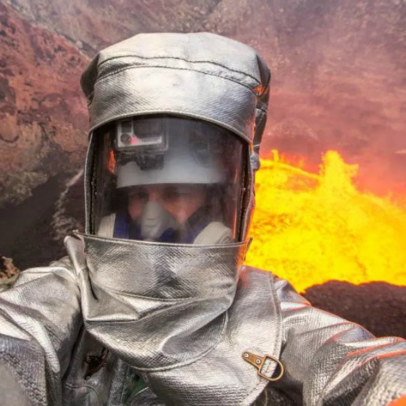 George Kourounis National Geographic explorer volcano picture