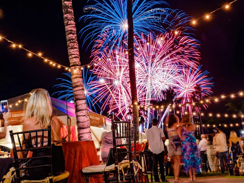 Fireworks at Hawaii Food & Wine Festival