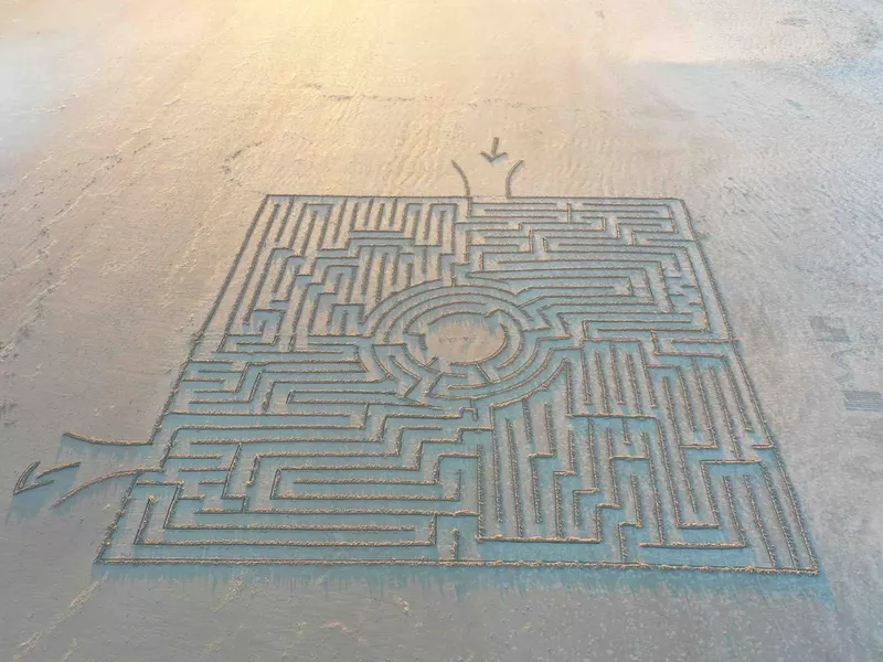 Sand maze in North Carolina