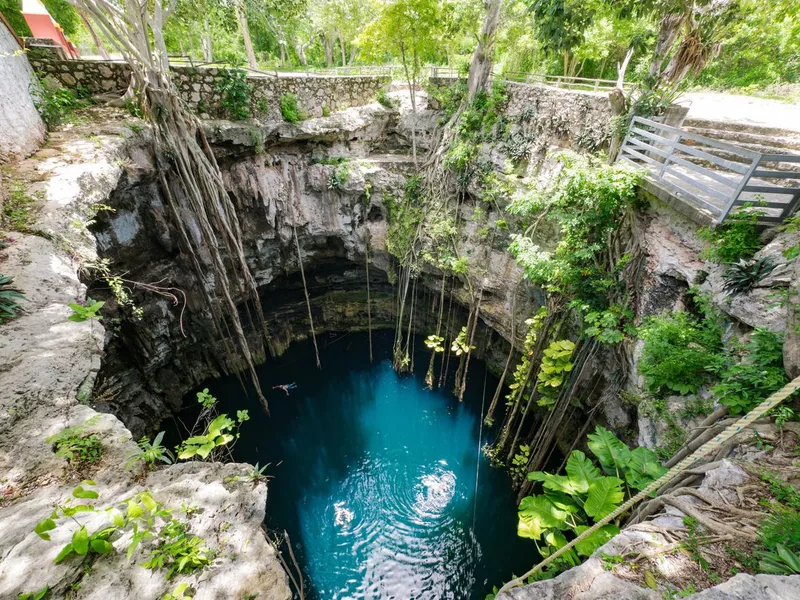 Cenote sink hole Mexico