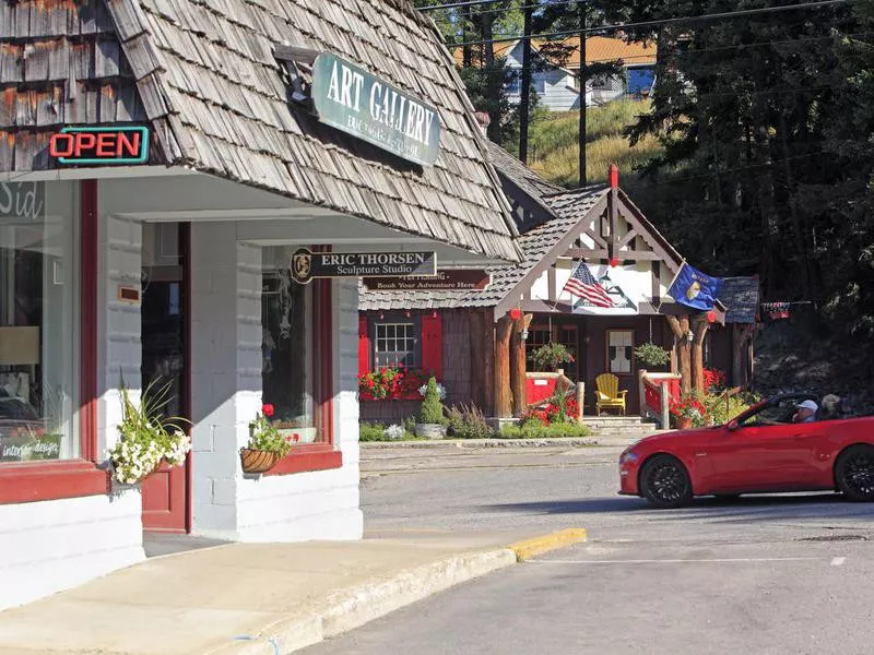 Small Town America At Bigfork Montana