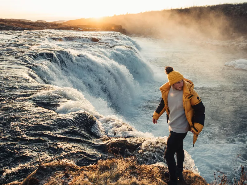 Tour of waterfall in Iceland