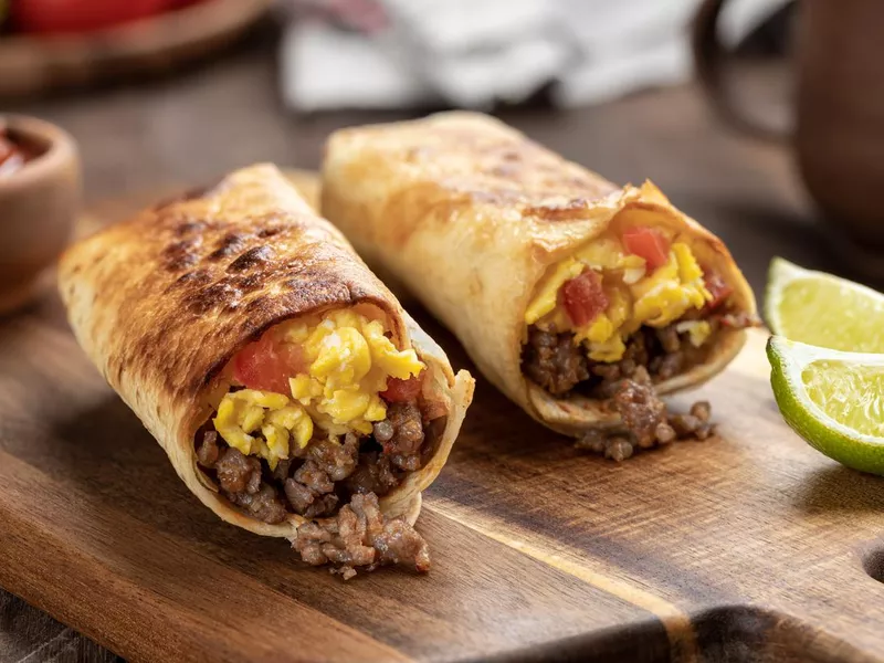 Sausage and Egg Breakfast Burrito