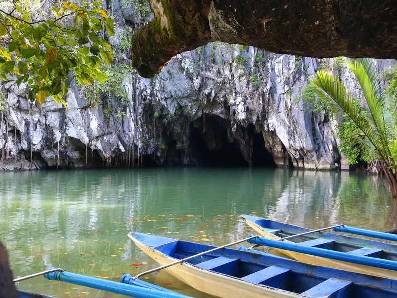 Boats at PP National Park, Philippines