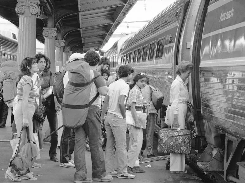 Amtrak station in 1981