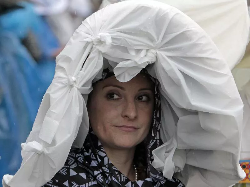 Kentucky Derby rain hat