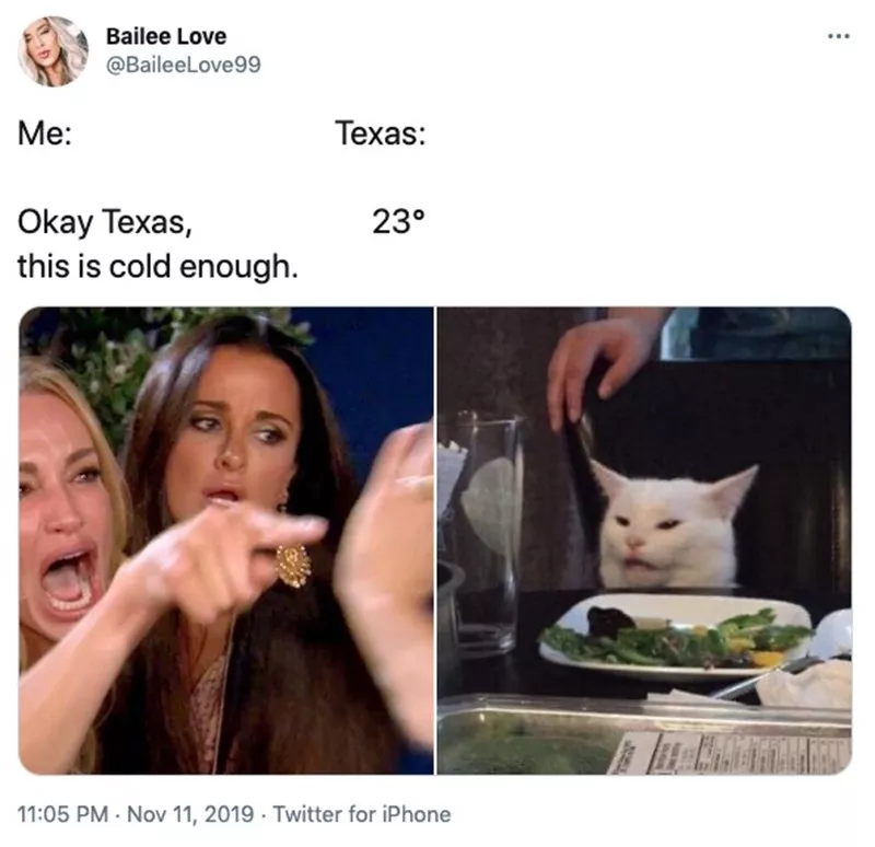 Cold weather in Texas