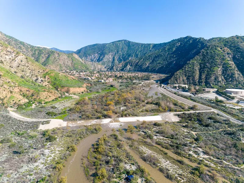 San Gabriel Mountains and River