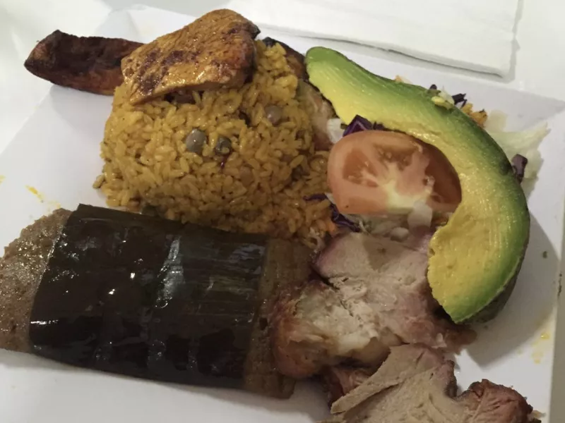 Puerto Rican pasteles at El Jibarito