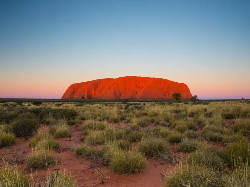 Uluru at sunset