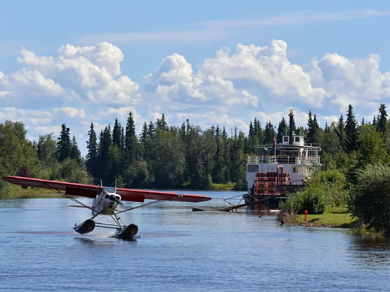 Float plane in Fairbanks, Alaska