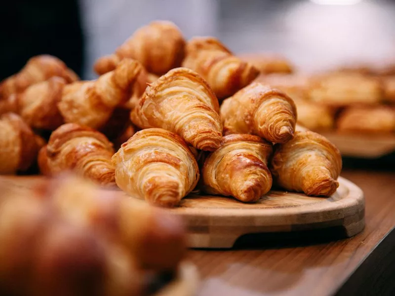 French Boulangerie - fresh croissant for sale