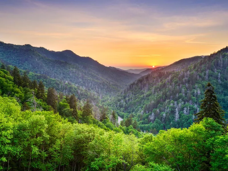 Newfound Gap in the Smoky Mountains