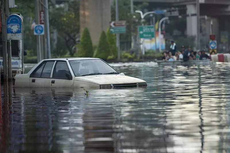 City flooded