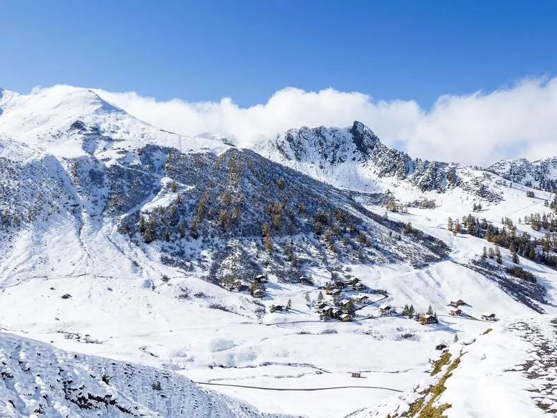 Winter in the Alps in Liechtenstein