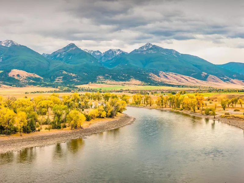 Paradise Valley Yellowstone River Livingston Montana USA