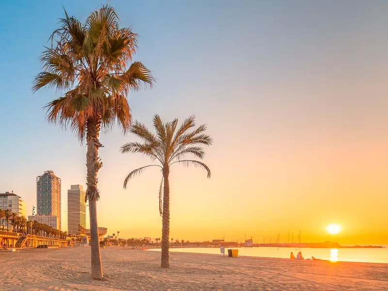 Barceloneta Beach in Barcelona