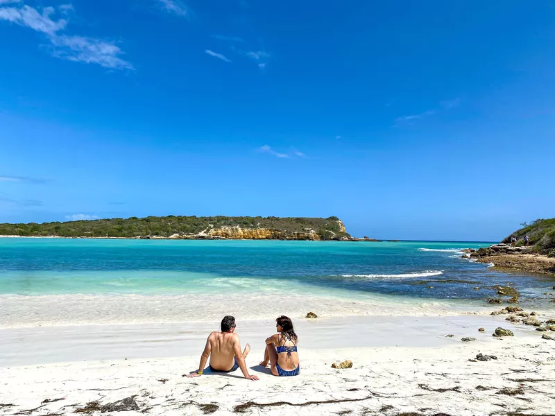 Couple in Playa Sucia, Puerto Rico