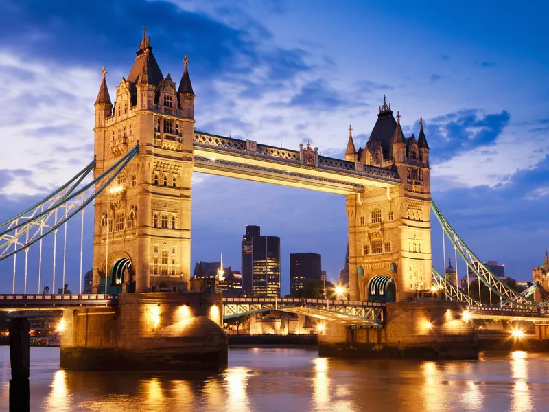 London UK Tower Bridge at River Thames