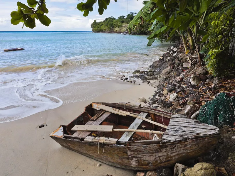 Old Boat on Morne Rouge Beach, Grenada