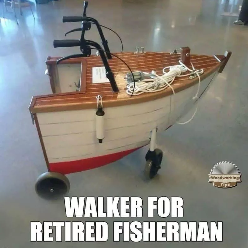 Boat shaped walker