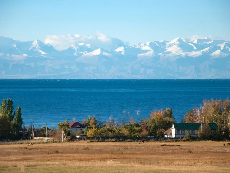 Issyk-Kul lake in Kyrgyzstan