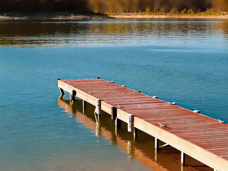 Boat Dock Pier on Lake Norfork in Arkansas