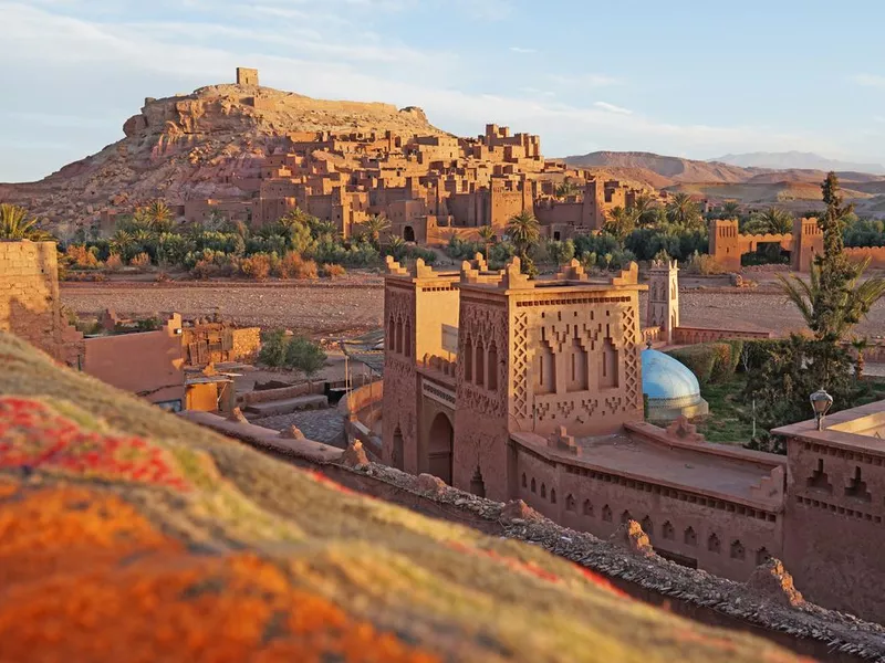 Ait Benhaddou Kasbah Berber sunrise or sunset view