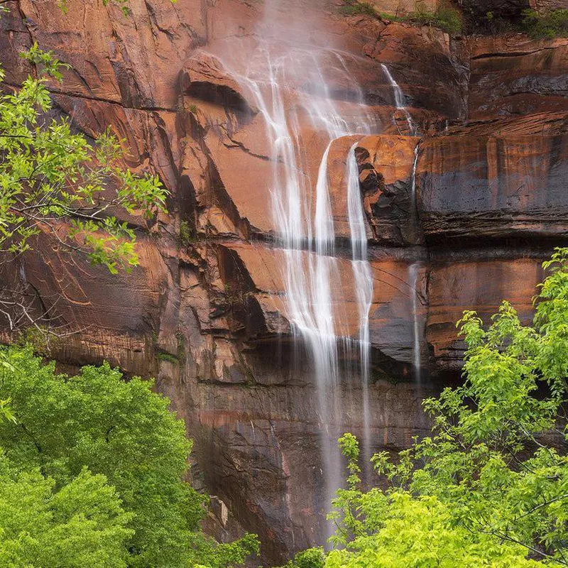 sinawava falls Utah