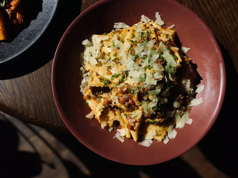 Pistachio ravioli from Cira, one of the best Turkish restaurants in Chicago