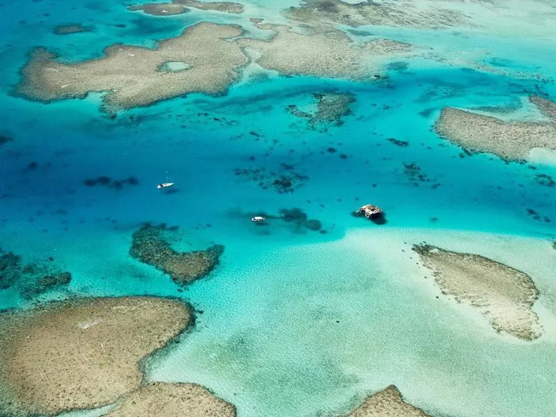 Aerial view of Fiji