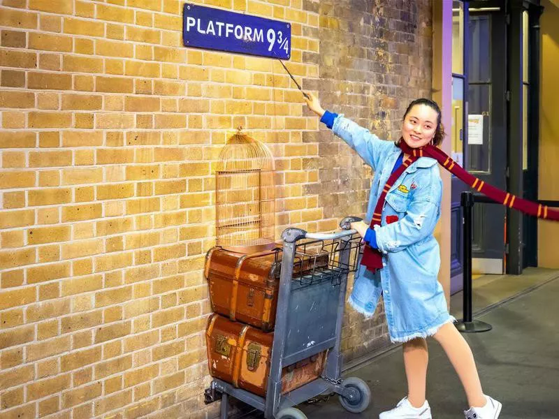 Platform 9 3/4 at Kings Cross Station