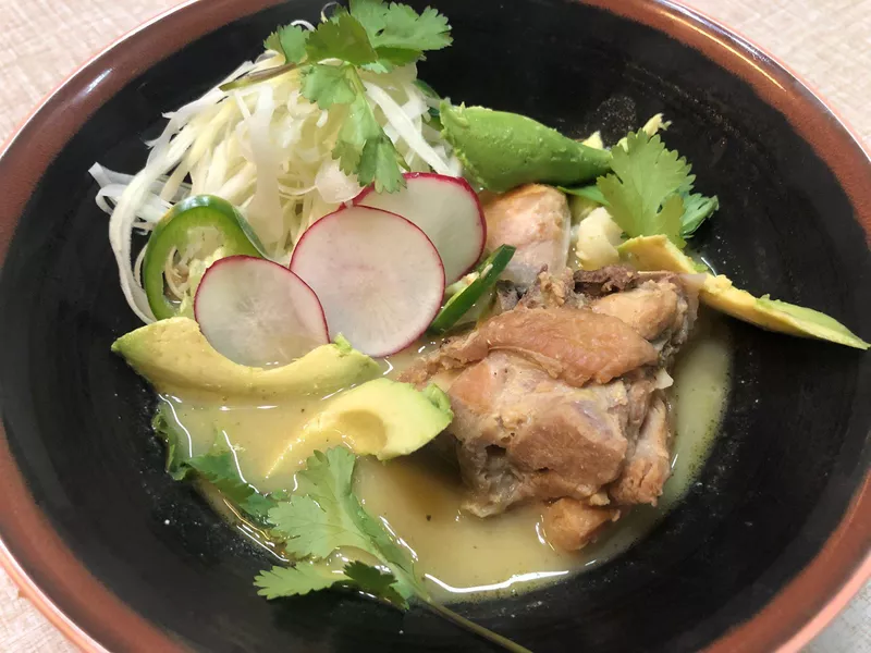 Bowl of food at Birrieria Zaragoza, a restaurant in Chicago