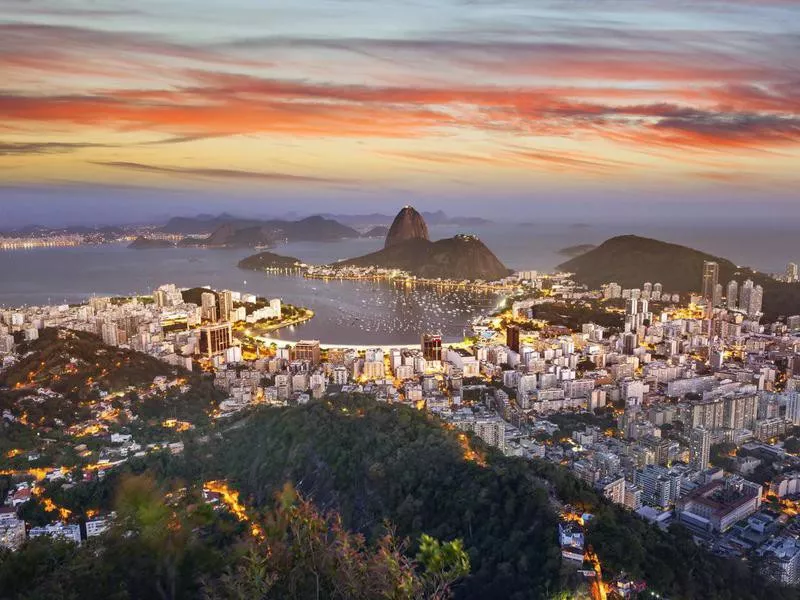 Aerial view of Rio de Janeiro