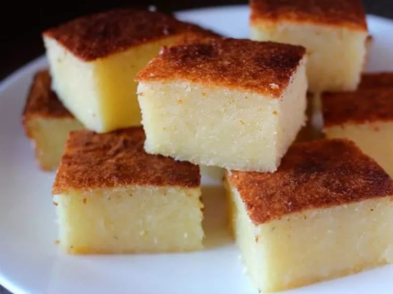 Cassava pone dessert