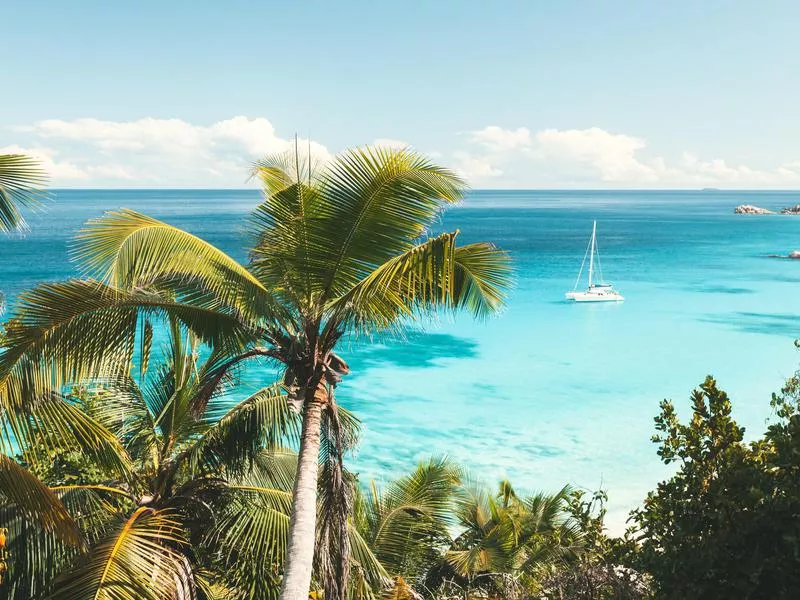 Beach at the Seychelles