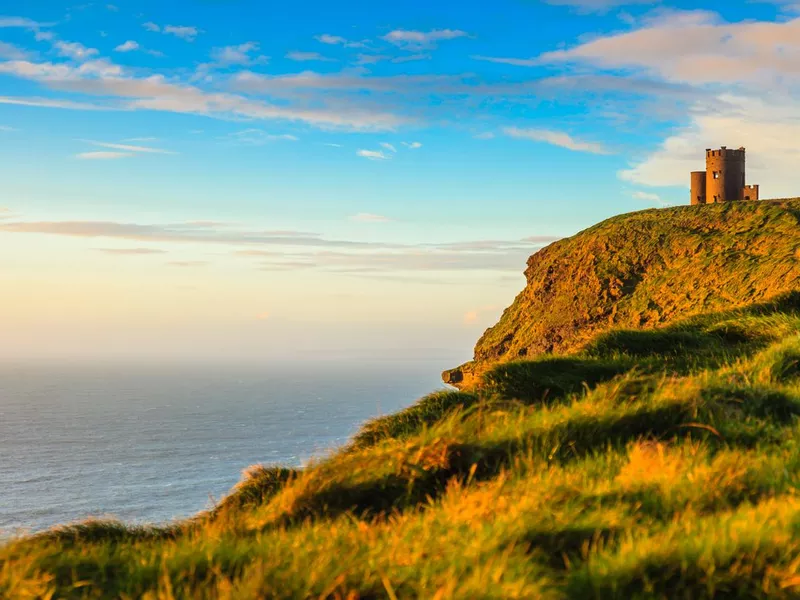 Cliffs of Moher at sunset in Co. Clare, Ireland