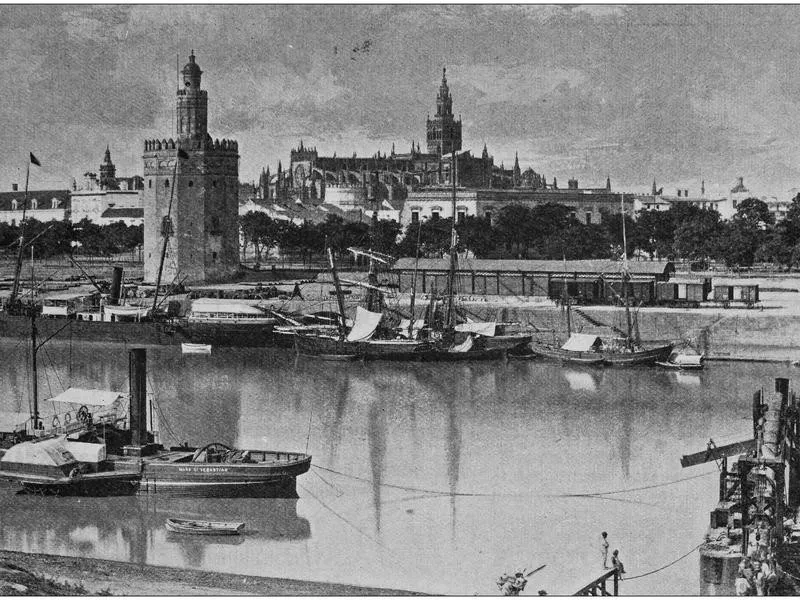 Seville, Spain antique photo