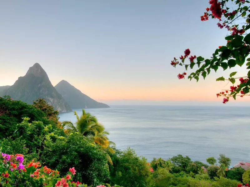 St. Lucia Les Pitons