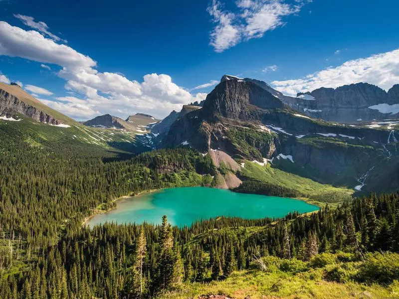 Grinnell Lake in Glacier National Park